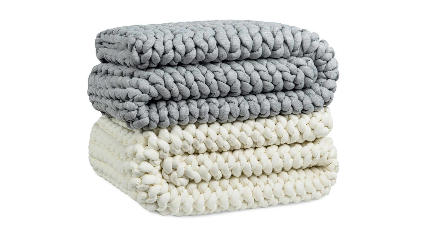 Chunky Knit Weighted Blanket image 2